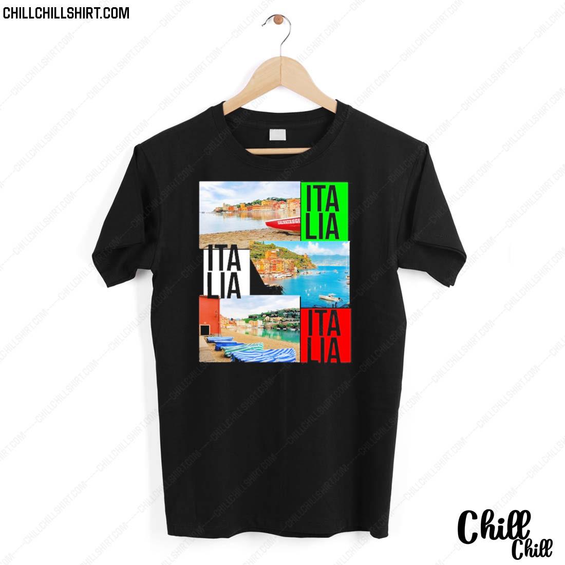 Nice italia Italy Landscapes Riveria Patriotic T-shirt