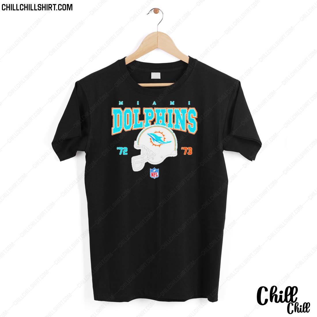 Nice miami Dolphins Helmet 72 73 T-shirt