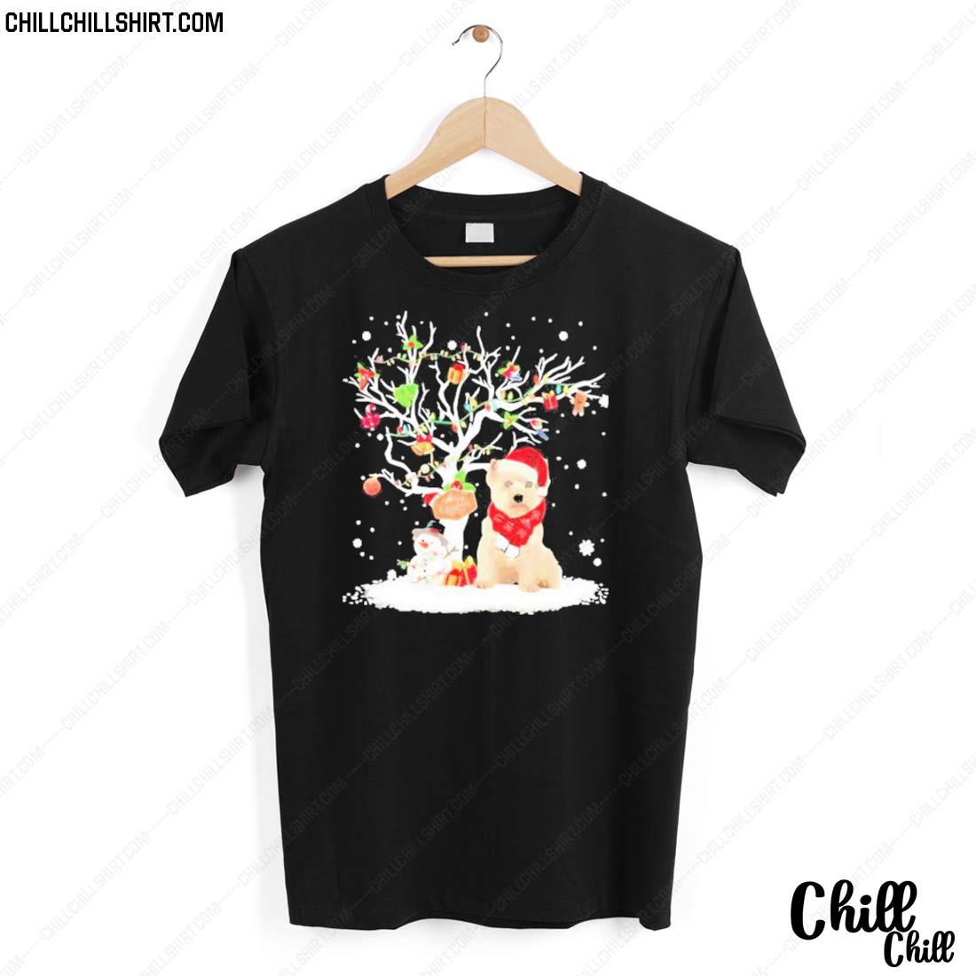 Nice pet Westie Christmas Tree Dog T-shirt