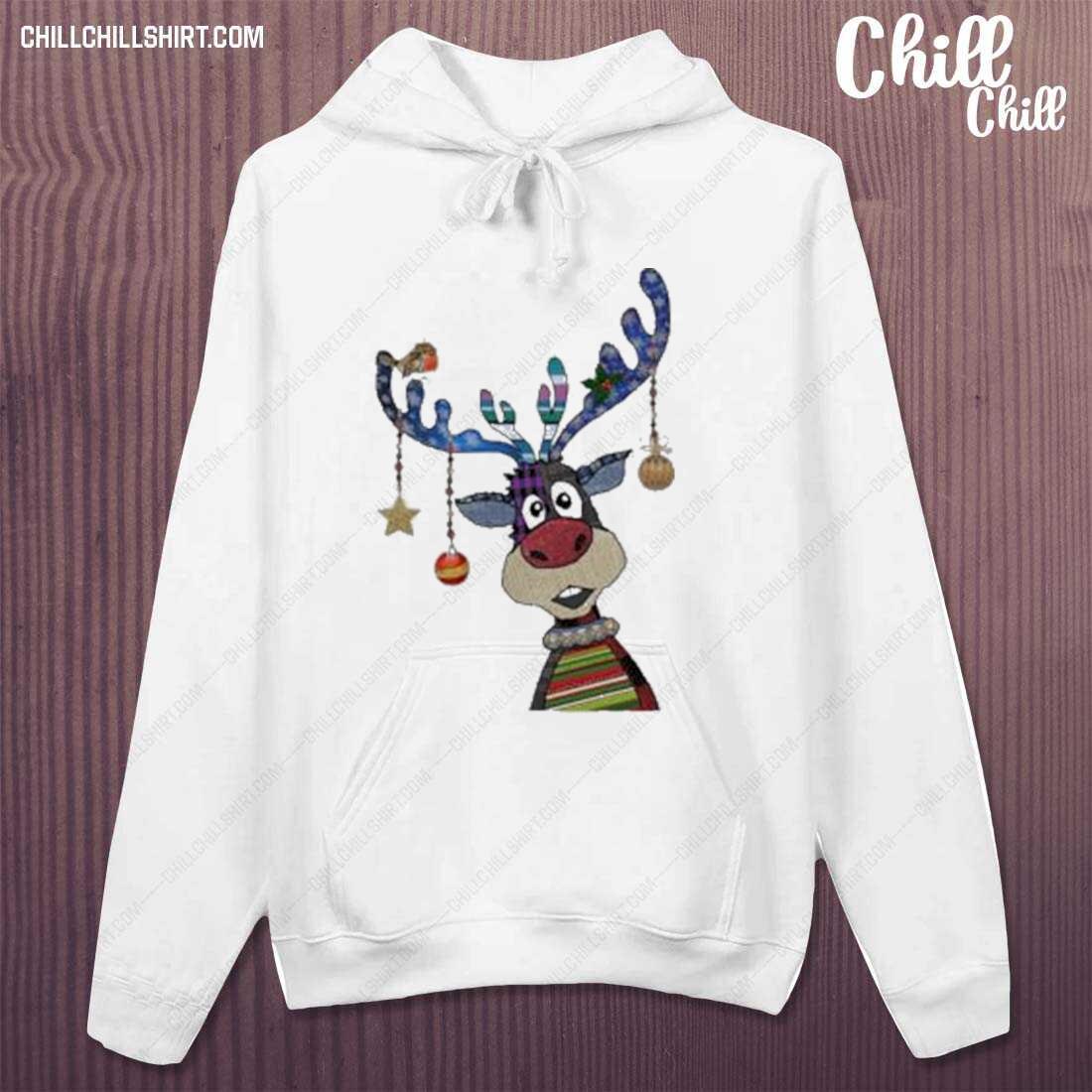Nice reindeer Bauble Merry Christmas T-s hoodie