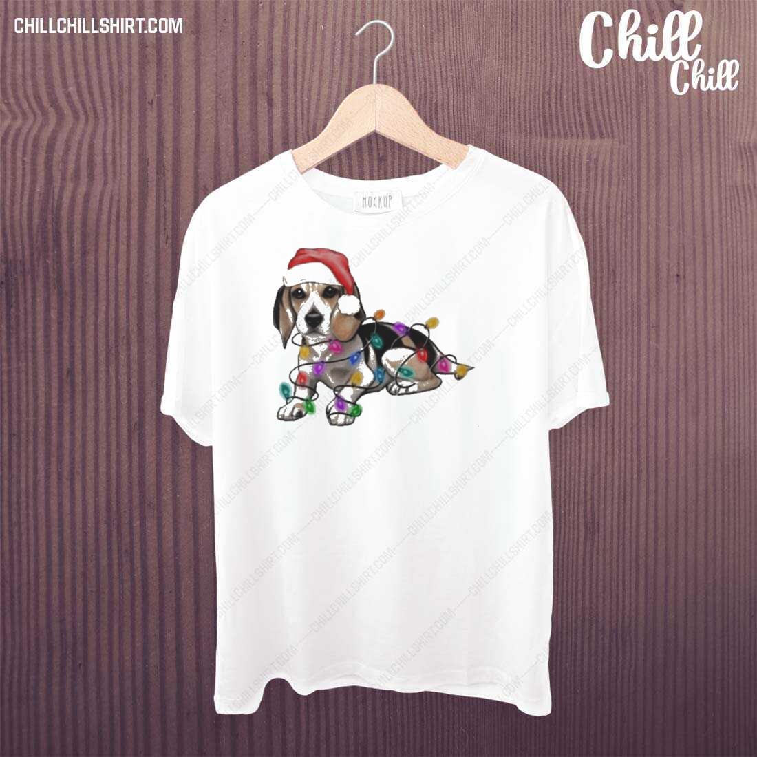 Nice santa Light Beagle Christmas 2022 T-shirt