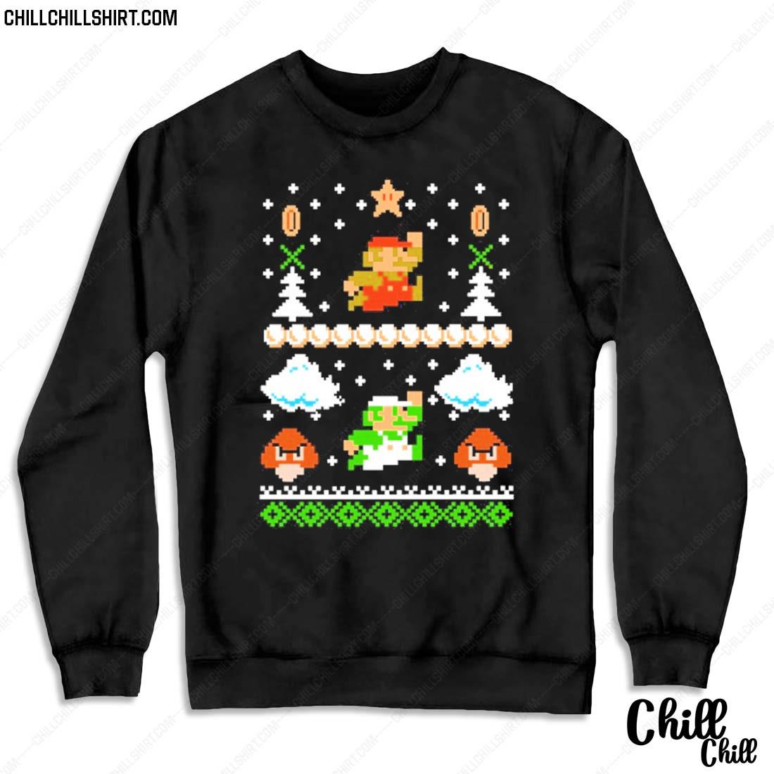Nice super Mario Luigi Goomba Ugly Christmas Sweater Sweater