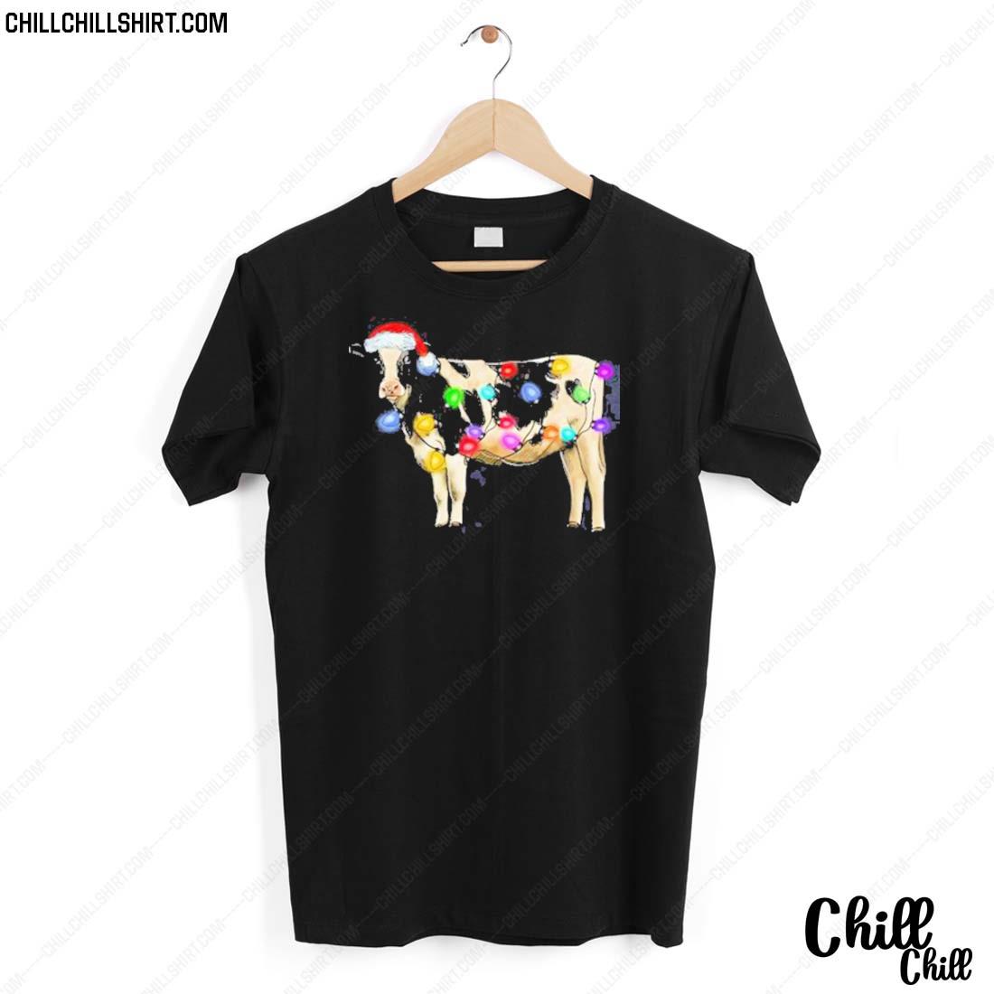 Nice the Dairy Cows Lights Christmas T-shirt