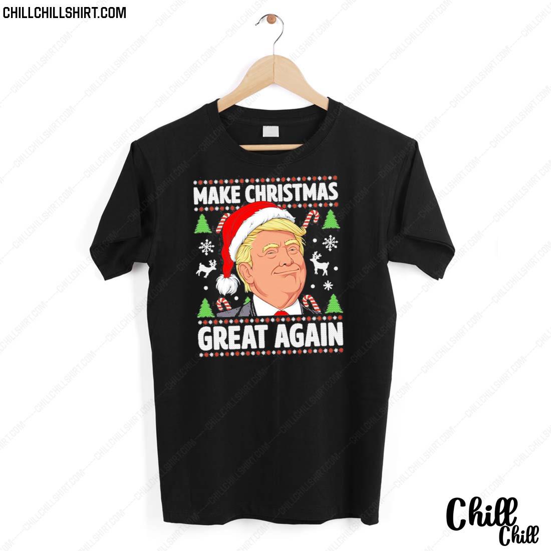 Nice trump Ugly Christmas Make Christmas Great Again T-shirt