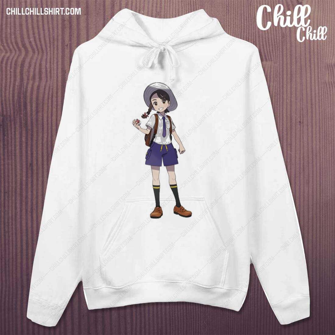 Nice violet Female Trainer Pokemon Character T-s hoodie
