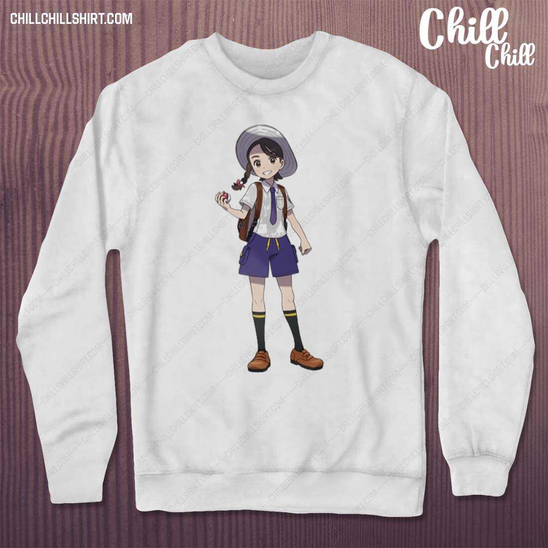 Nice violet Female Trainer Pokemon Character T-s sweater