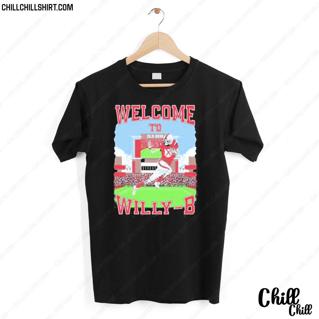 Nice welcome To Willy B Skeleton Football T-shirt