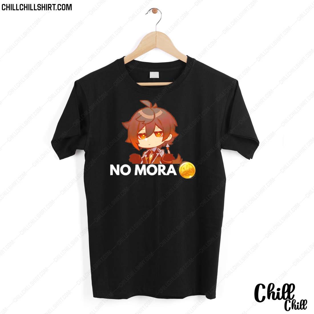 Nice zhongli No Mora Genshin Impact T-shirt