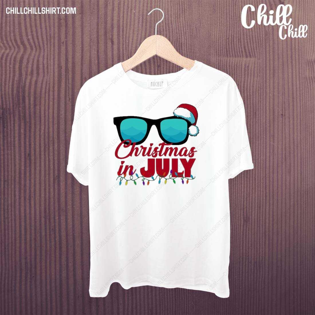 Official christmas In July Santa Shades T-shirt