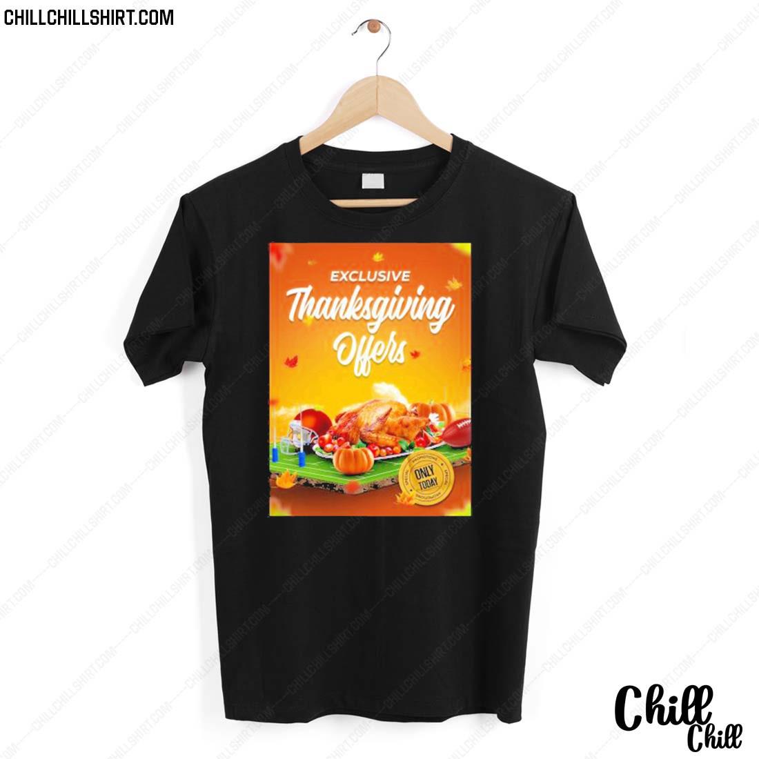 Official exclusive Thanksgiving Offers T-shirt