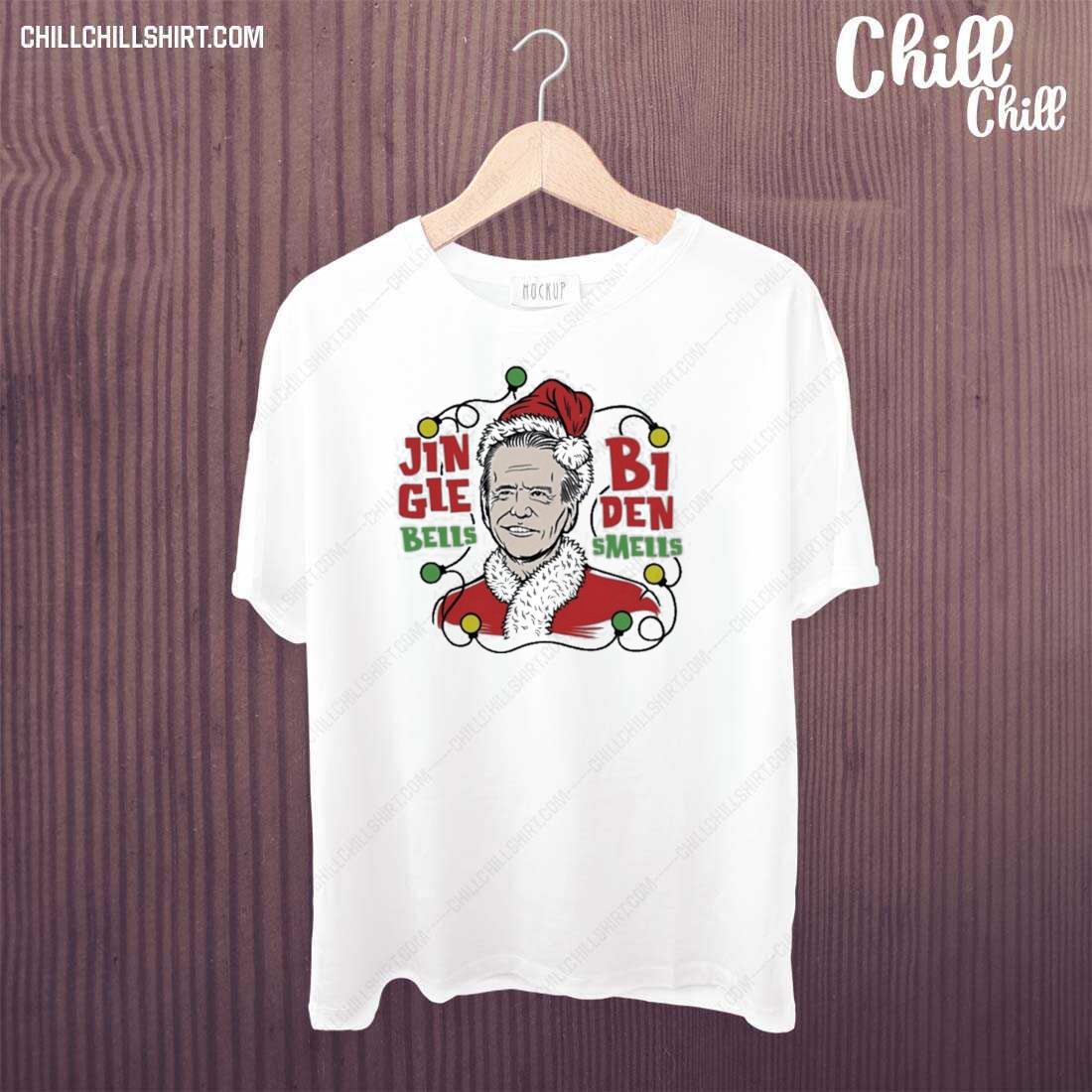 Official jingle Bells Biden Smells Christmas Light T-shirt