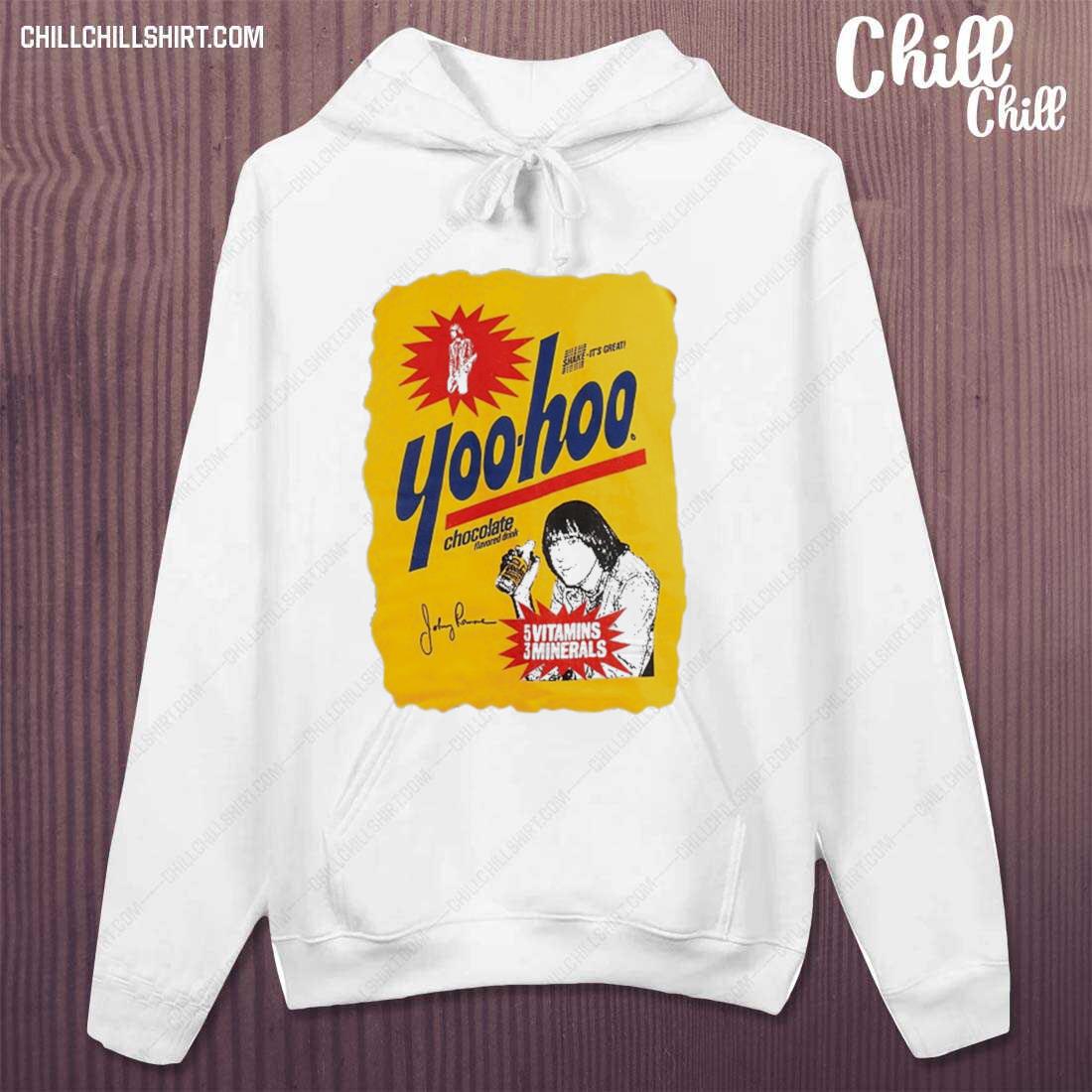 Official johnny Ramone Yoohoo Chocolate Drinking T-s hoodie