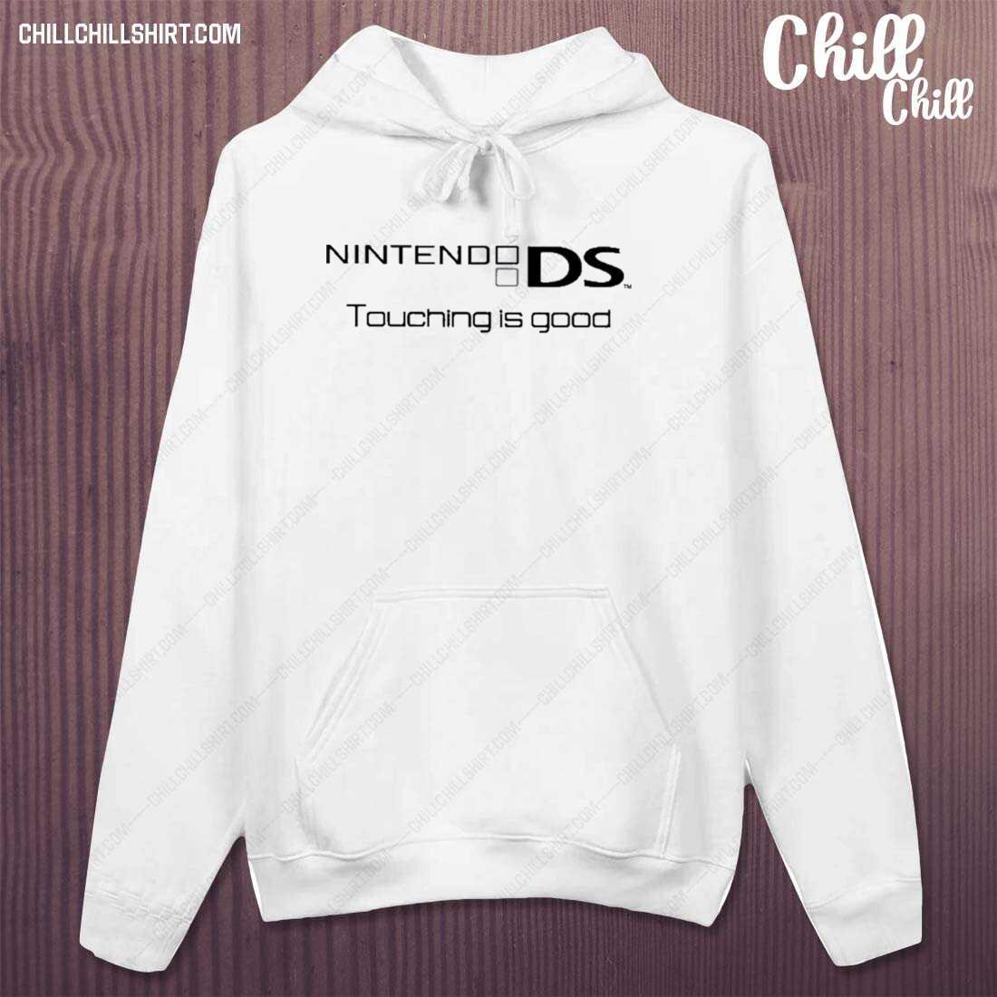 Official nintendo Ds Touching Is Good T-s hoodie