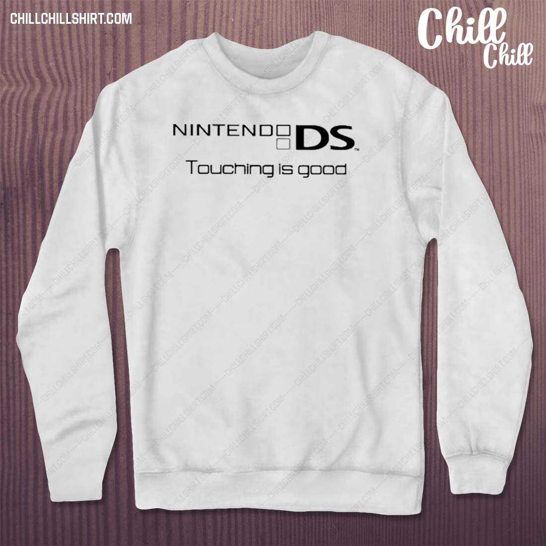 Official nintendo Ds Touching Is Good T-s sweater