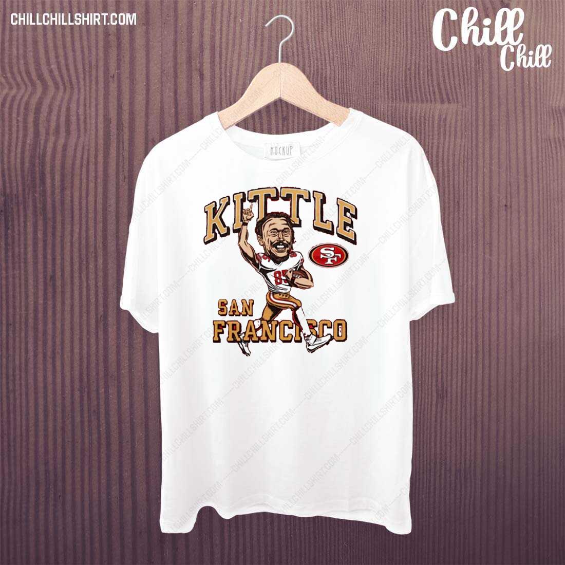 Official san Francisco 49ers George Kittle Homage Caricature Player T-shirt