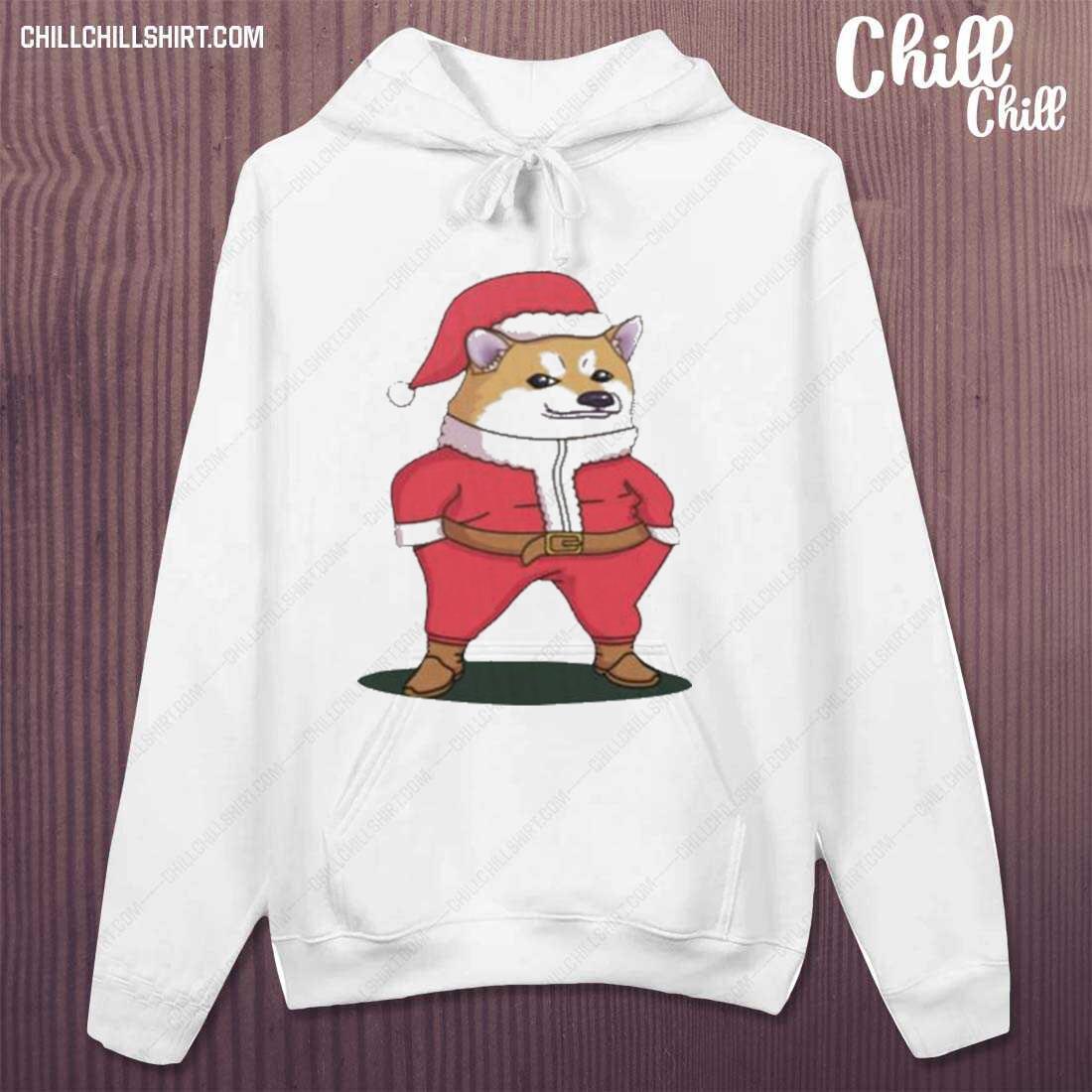 Official shiba Inu Nafo Santa Fella Christmas T-s hoodie
