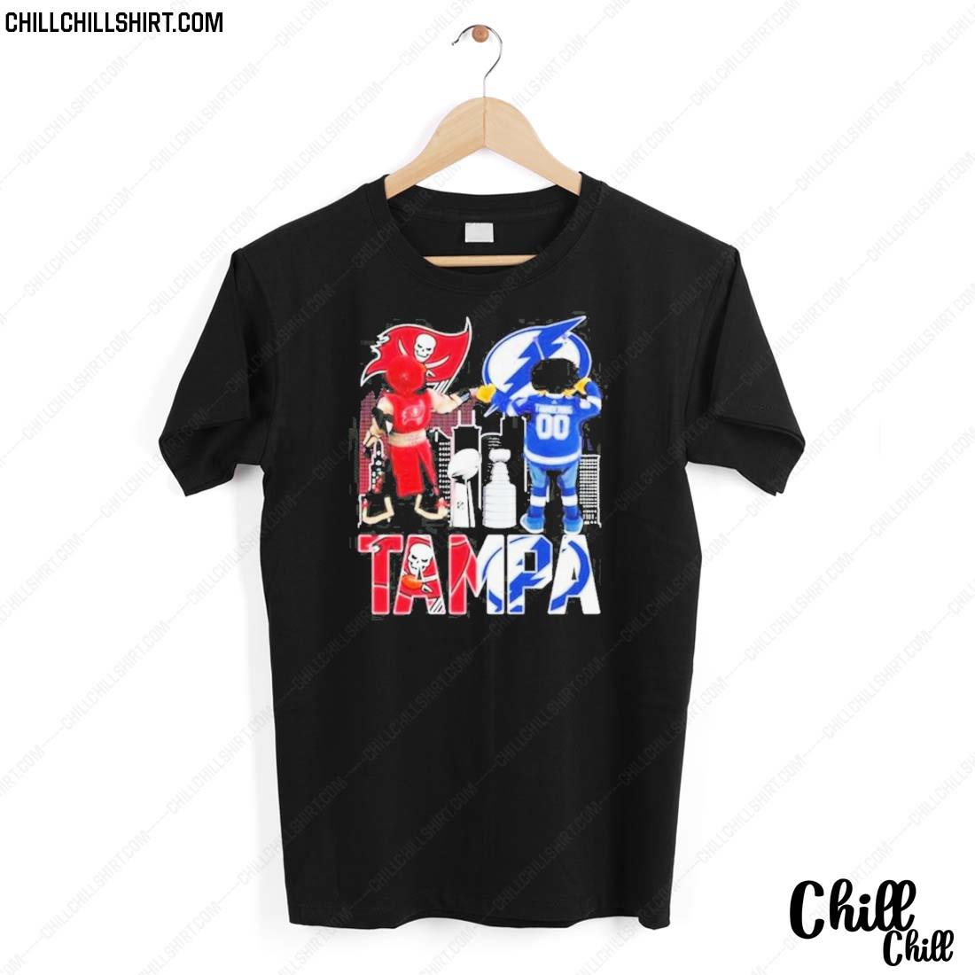 Official tampa Bay Buccaneers Captain Fear And Tampa Bay Lightning Thunderbug T-shirt