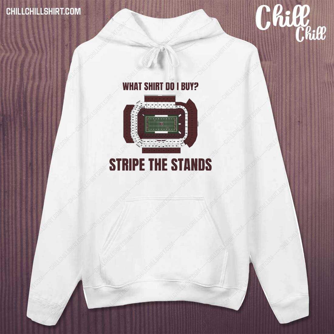 Official texas A&M Stripe The Stands T-s hoodie