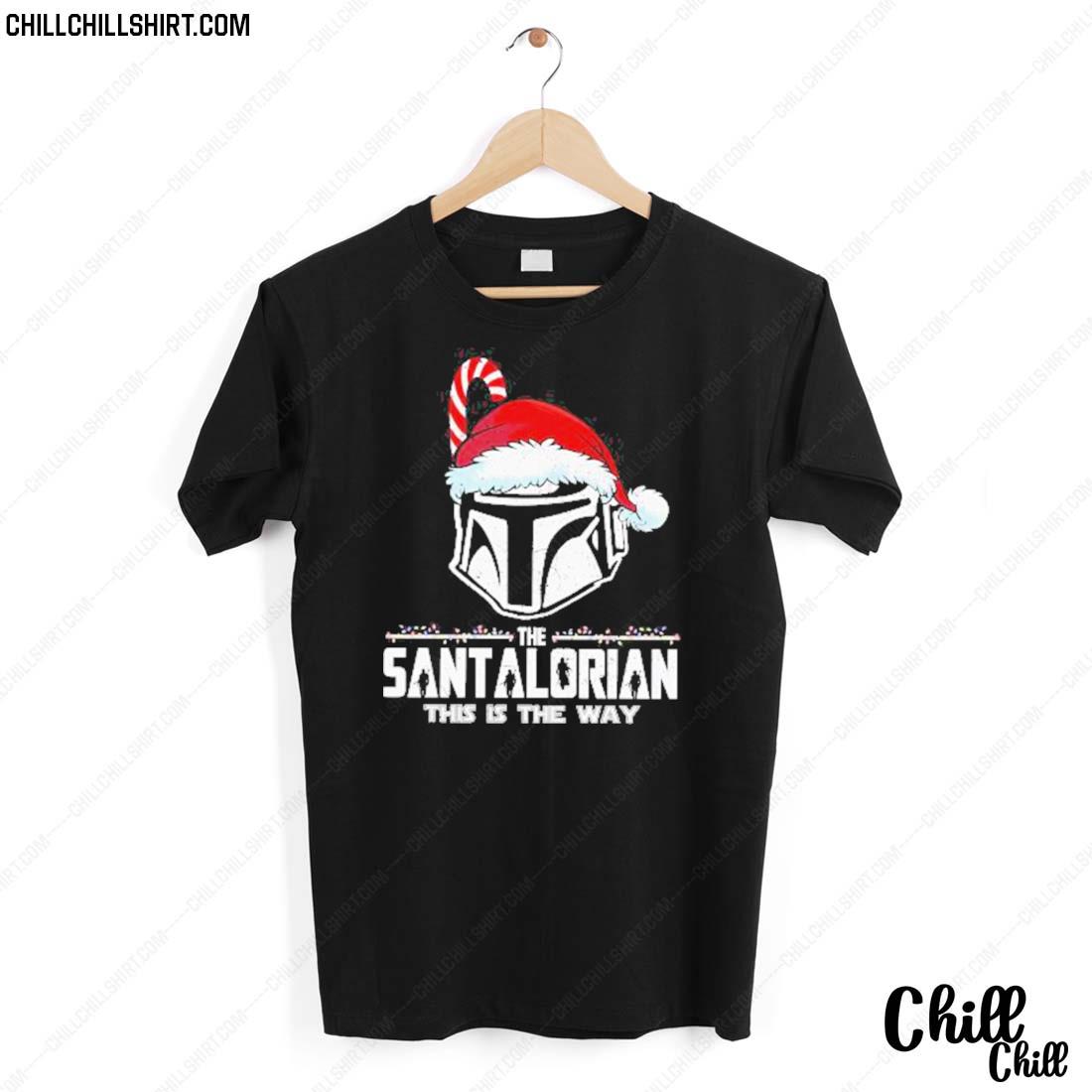Official the Santalorian This Is The Way Merry Christmas 2022 T-shirt
