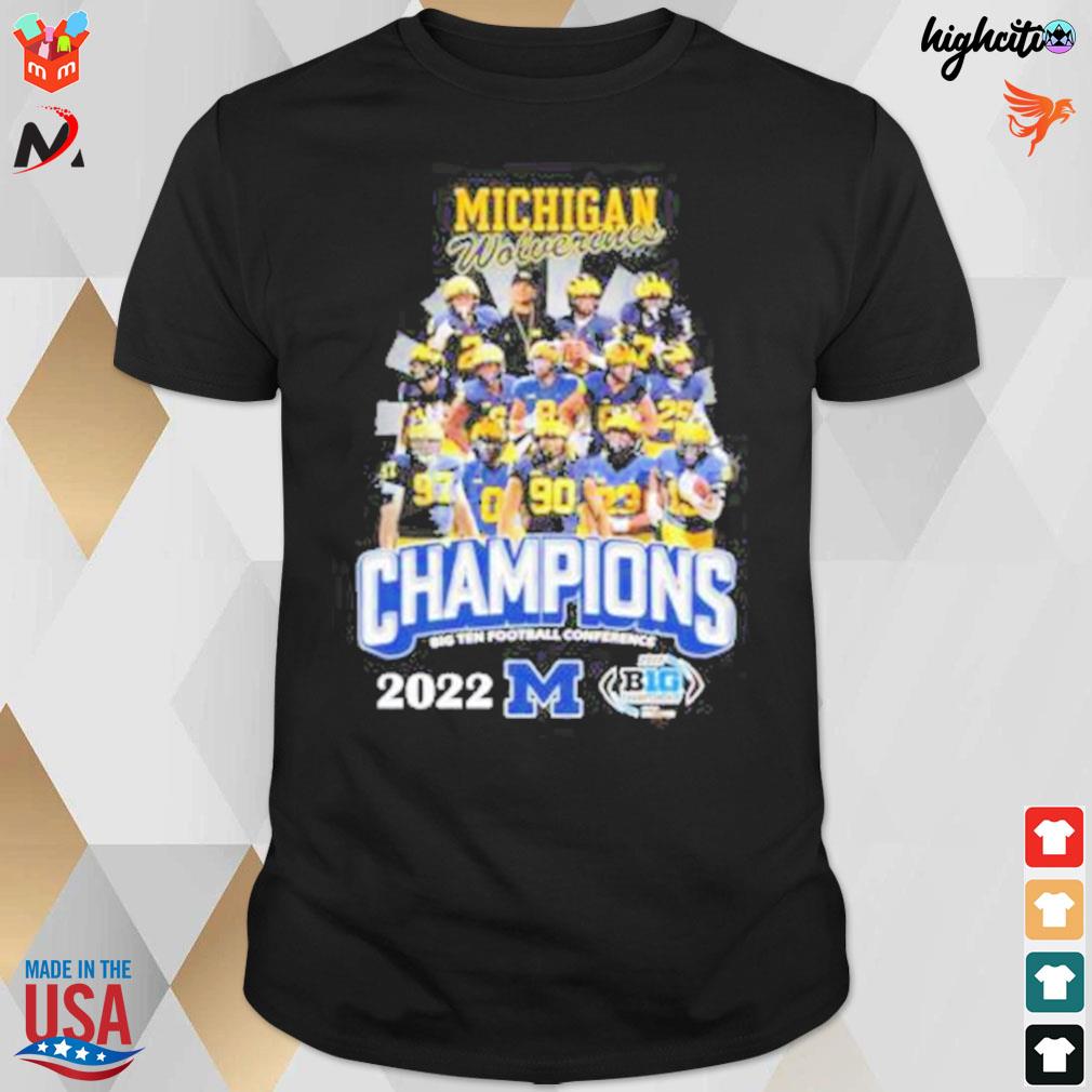 The Michigan Wolverines 2022 big ten Football conference champions t-shirt