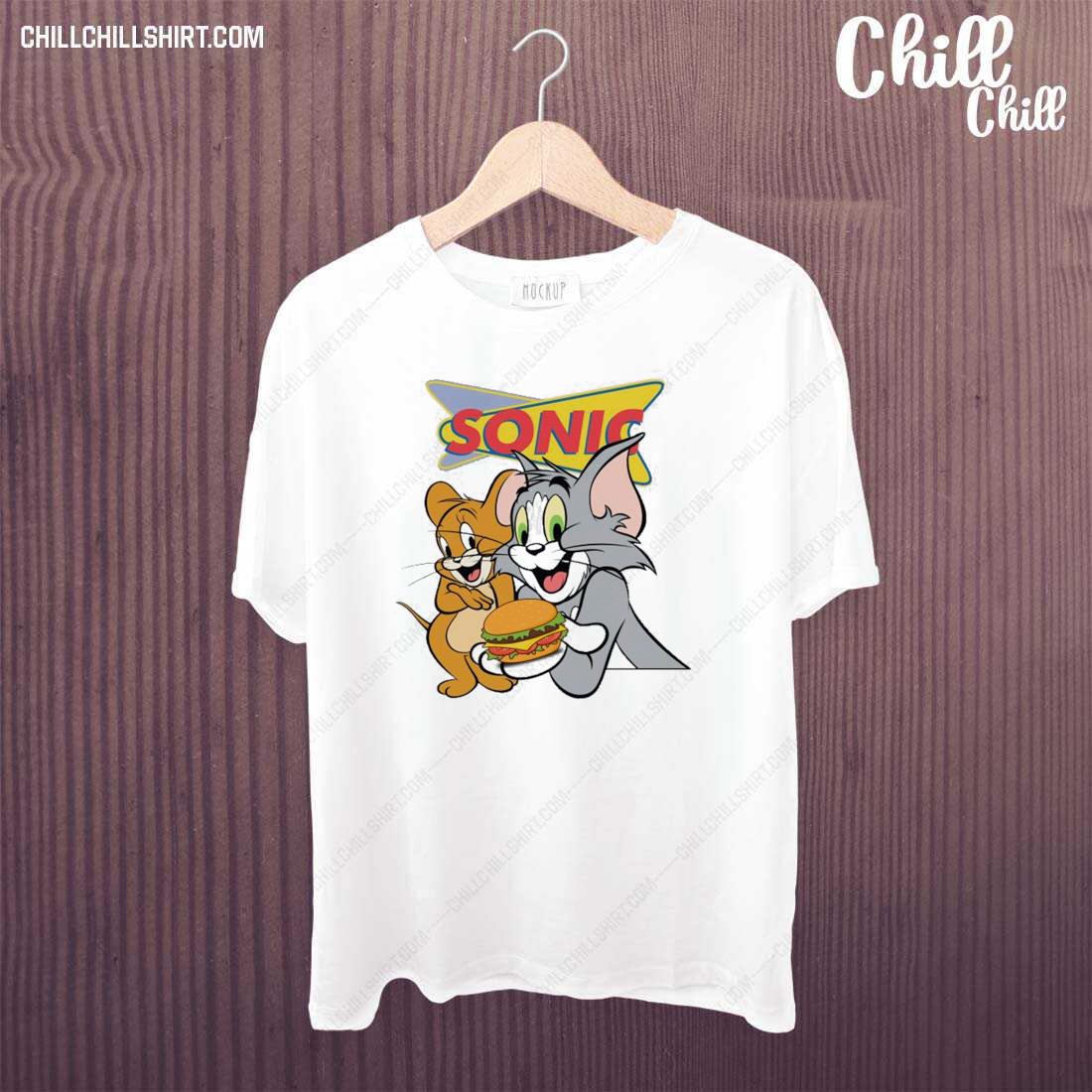 Nice tom And Jerry Sonic America’s Drive In T-shirt