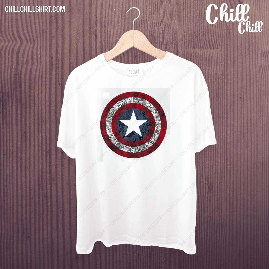Official ca Shield Comic Marvel T-shirt