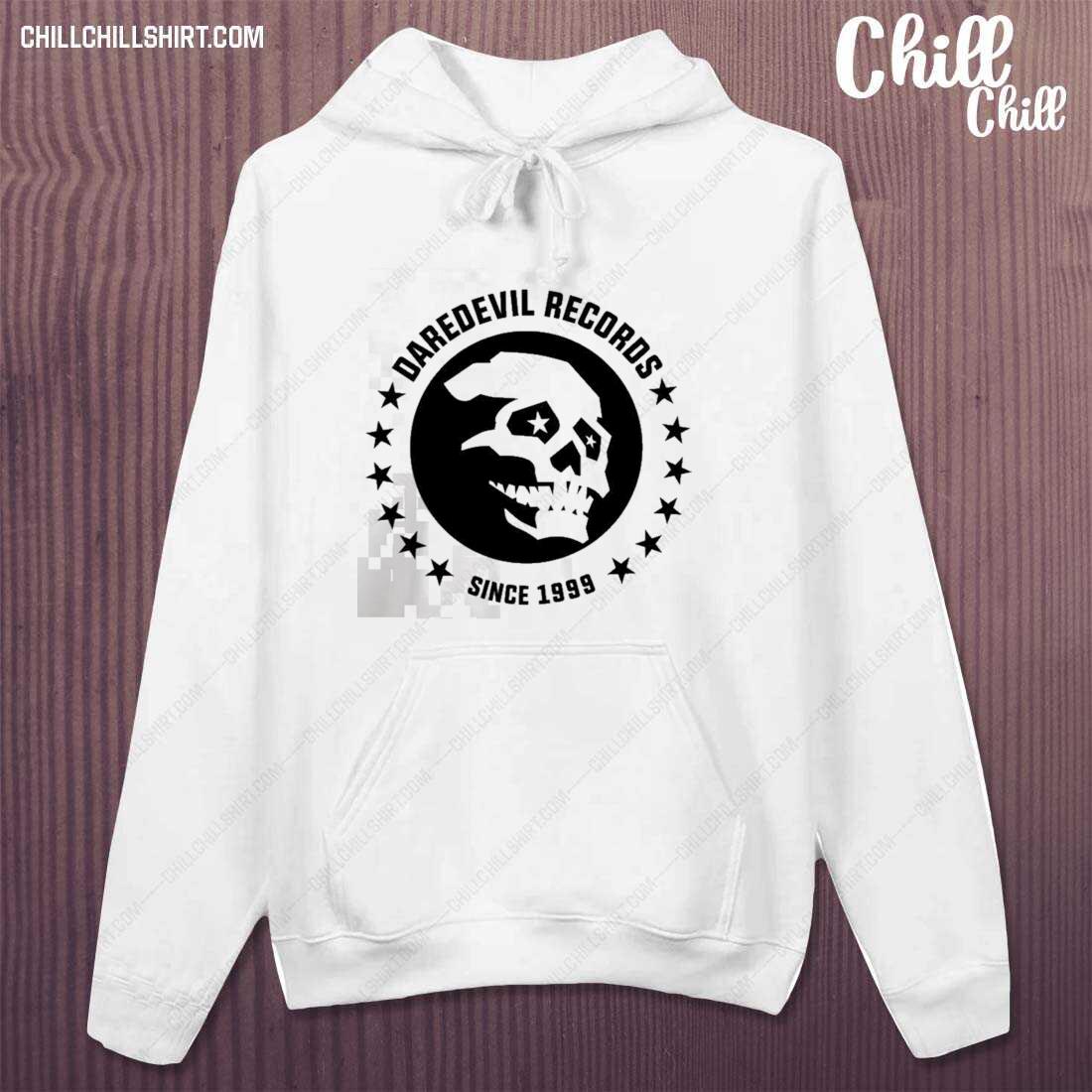 Official daredevil Records Skull Marvel T-s hoodie