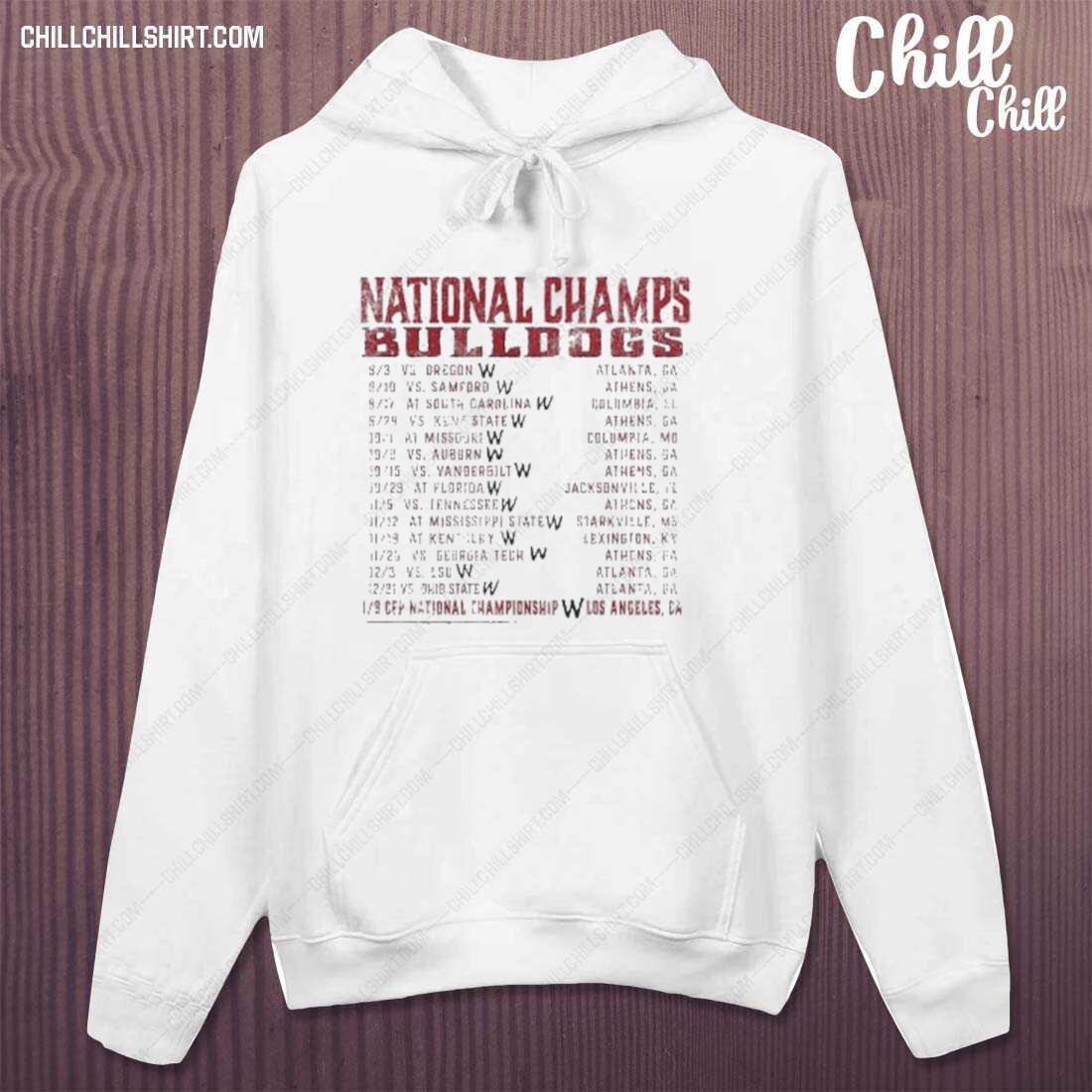 Official georgia Bulldogs National Champs Bulldogs 2023 T-s hoodie