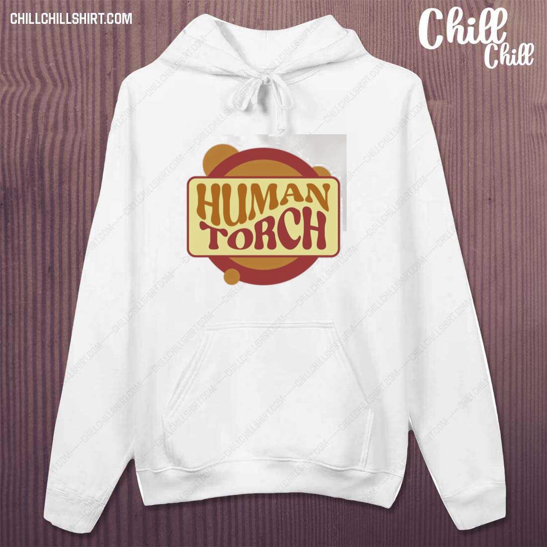 Official human Torch Marvel Logo T-s hoodie