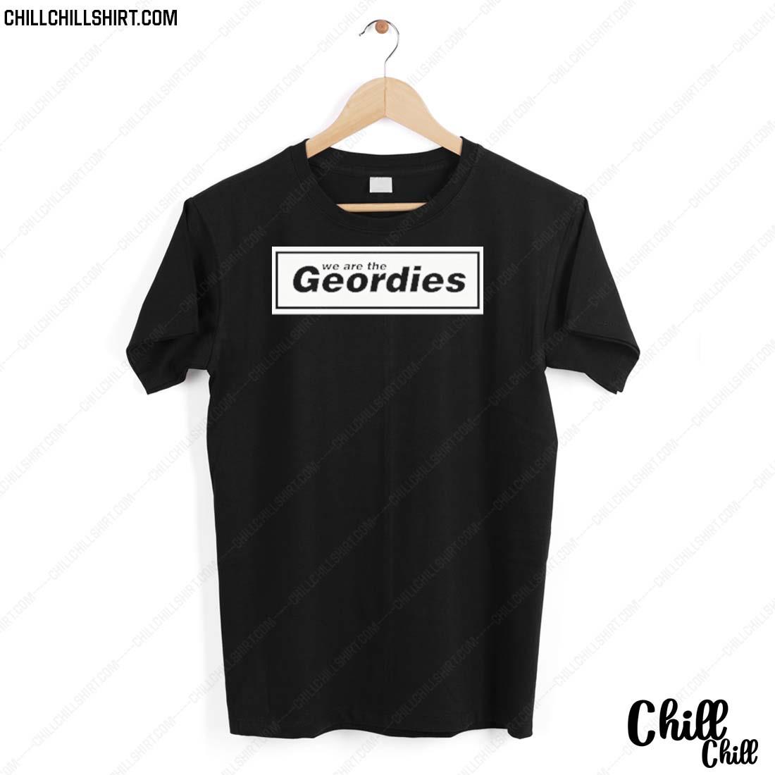 Official toon Army Store We Are The Geordies Oasis Box T-shirt