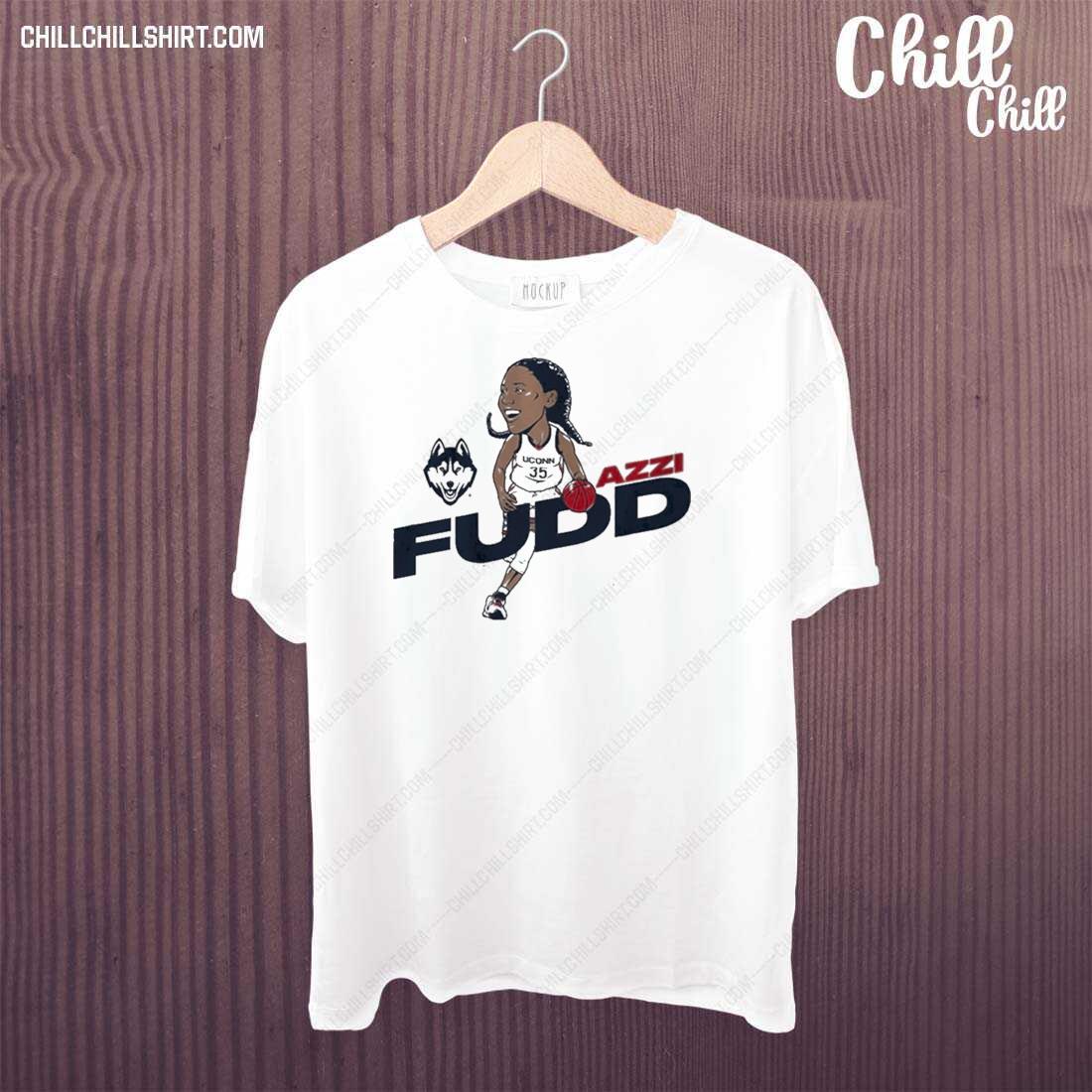 Official uconn Basketball Azzi Fudd Caricature T-shirt