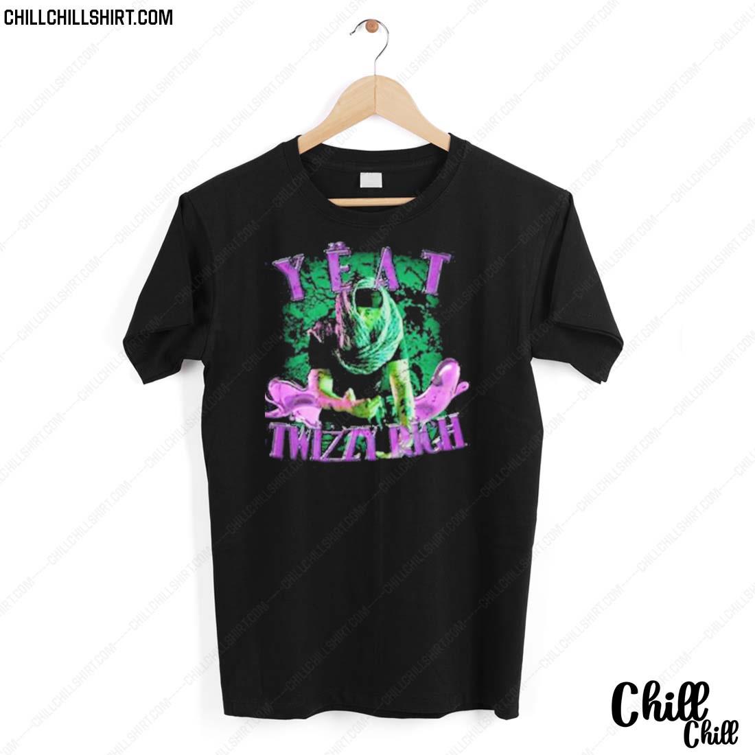 Nice cat Left Me Yeat Twizzy Rich Vintage T-shirt