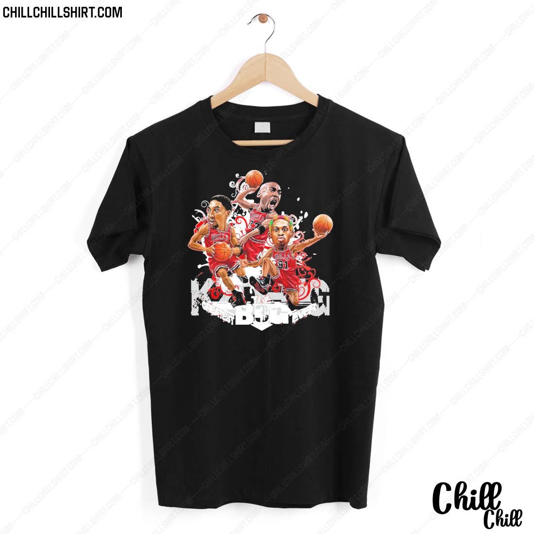 Nice chicago Bulls 90s Jordan Pippen And Rodman Cartoon T-shirt