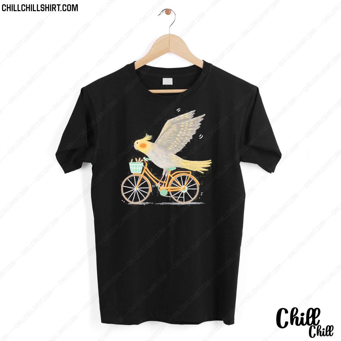 Nice cockatiel On A Bicycle T-shirt