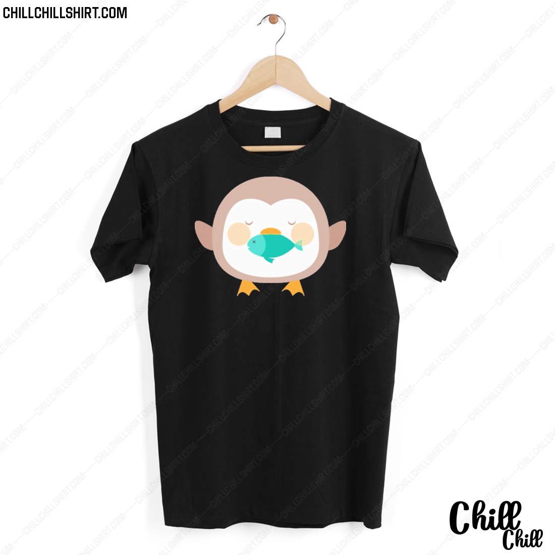 Nice fisherman Penguin Sticker Premium Fit T-shirt