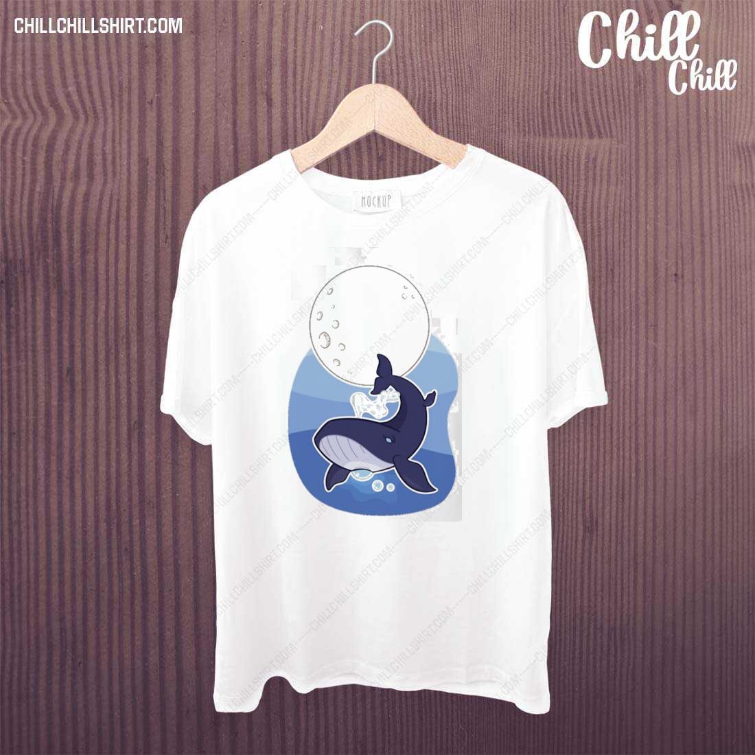 Nice flying Blue Humpback Whale T-shirt
