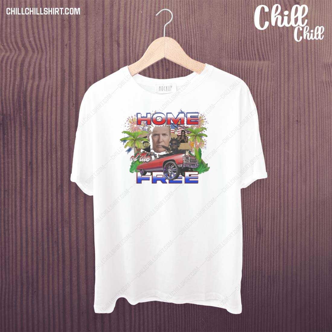 Nice home Of The Frees Trump Long Sleeve T-shirt