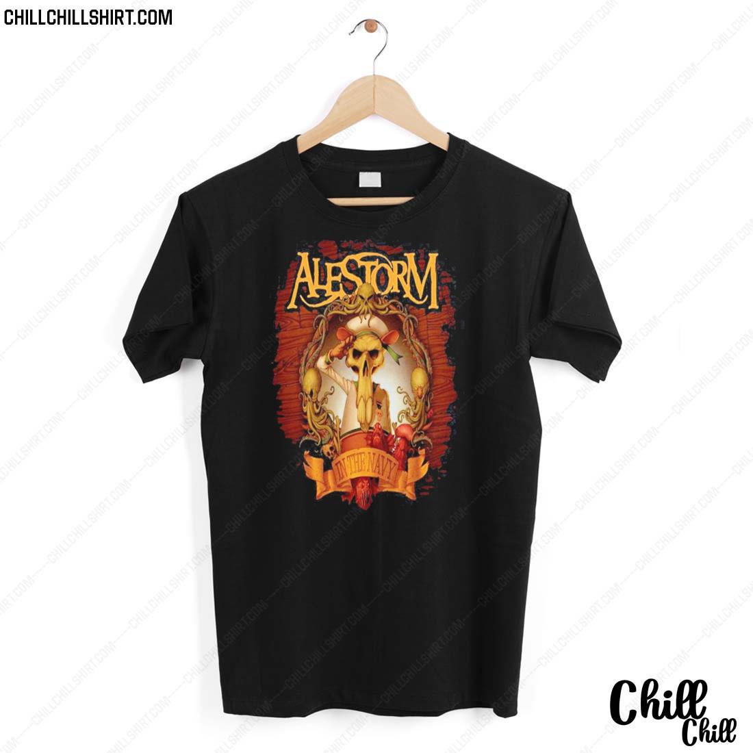 Nice in The Navy Alestorm T-shirt