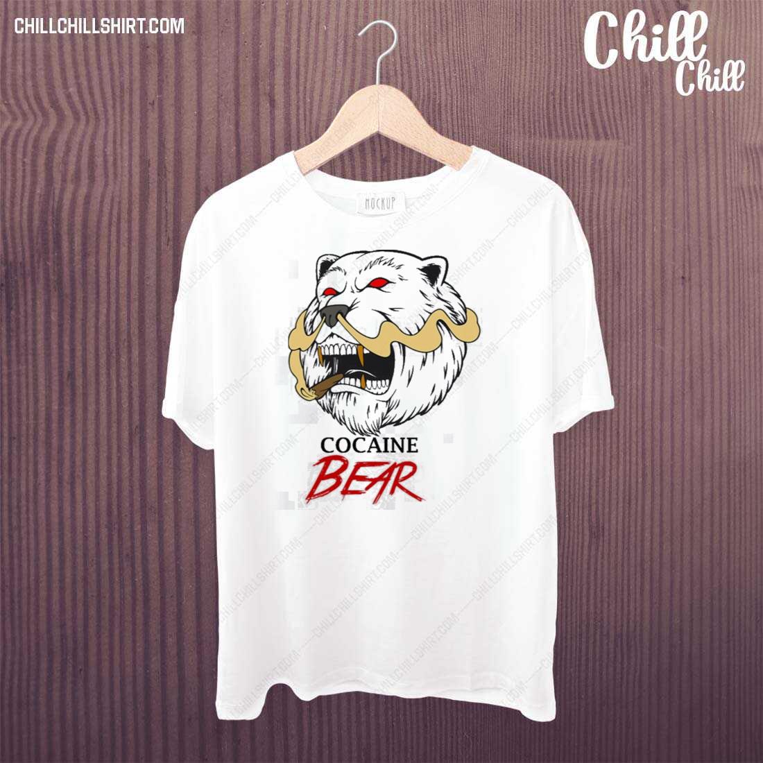 Nice love Cocaine Bear Design T-shirt