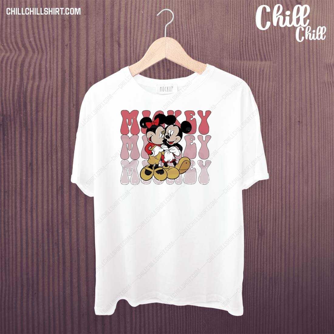Nice mickey And Minnie Valentine’s Day Disney Couple T-shirt