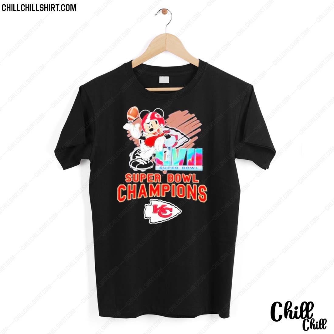 Nice mickey Kc Super Bowl Lvi Champions T-shirt