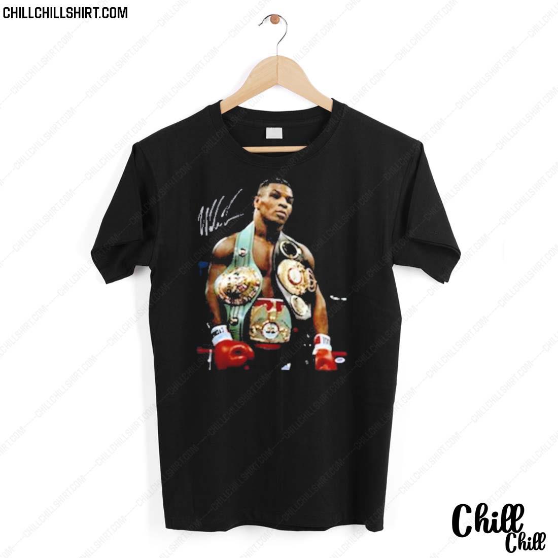 Nice mike Tyson 3 Belts Cool Retro Boxer T-shirt