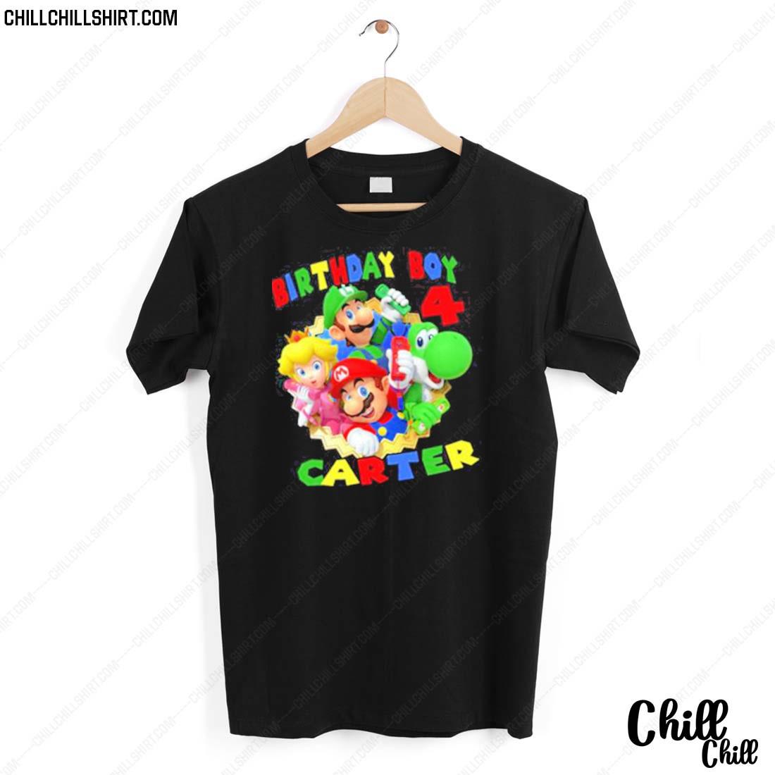 Nice nintendo Super Mario Bros 4th Birthday T-shirt