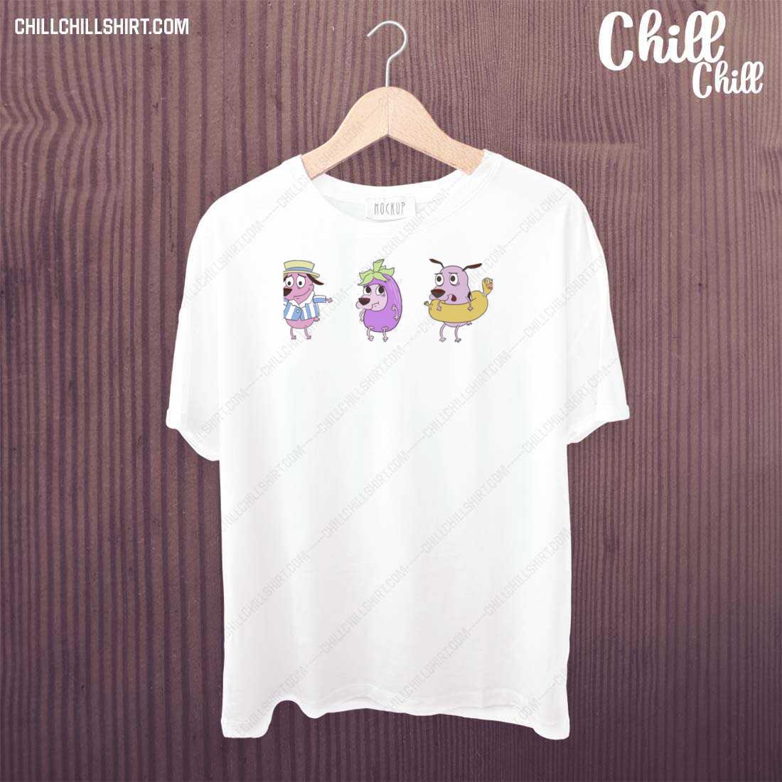 Official cute Courage The Cowardly Dog T-shirt