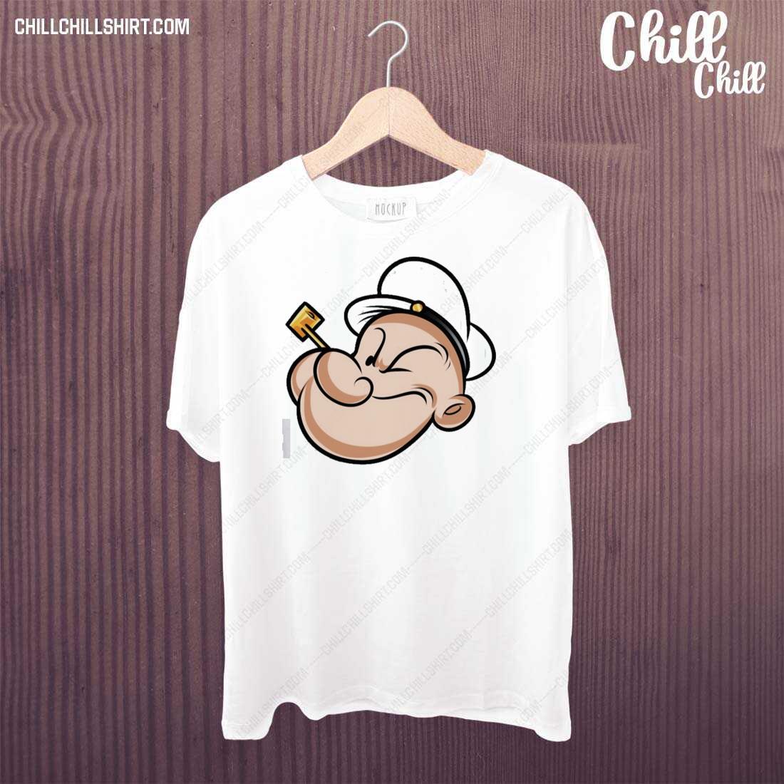 Official funny Face Popeye The Sailor T-shirt