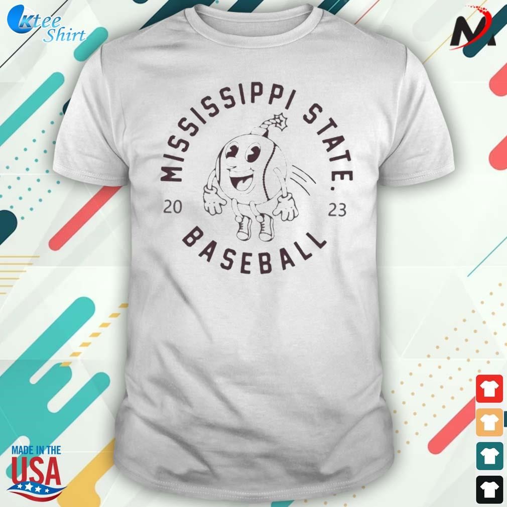 Funny mississippI state university msu youth baseball bomb t-shirt