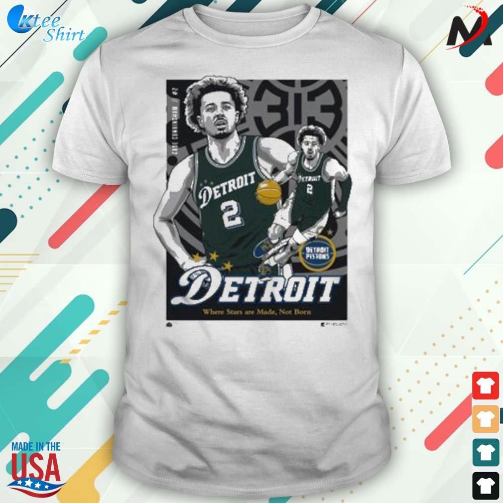 Official cade Cunningham detroit pistons phenom gallery where scars are Made not born t-shirt