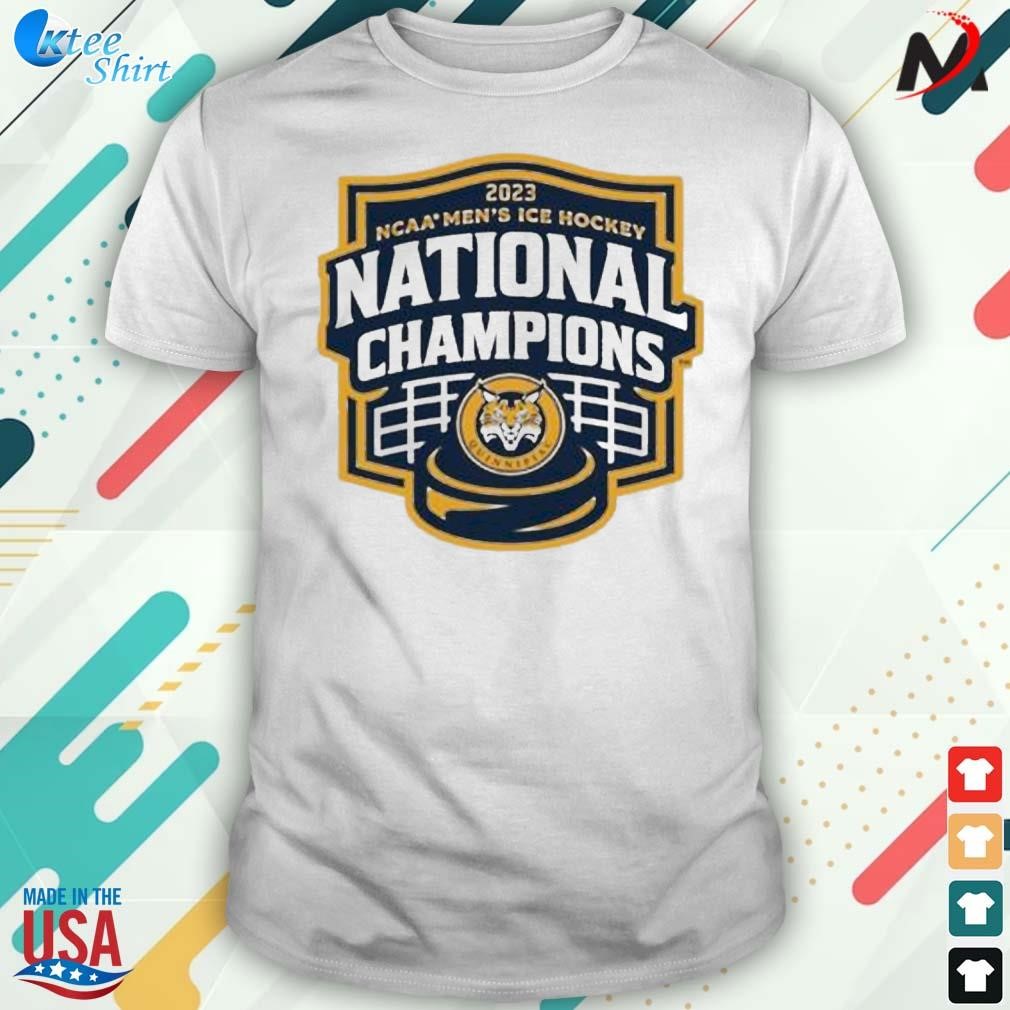 Original hot quinnipiac ncaa men's ice hockey national champions logo t-shirt