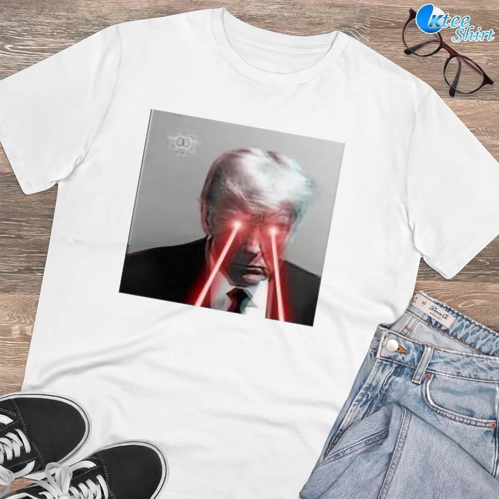 Premium Donald Trump Laserbeam Mugshot T-shirt