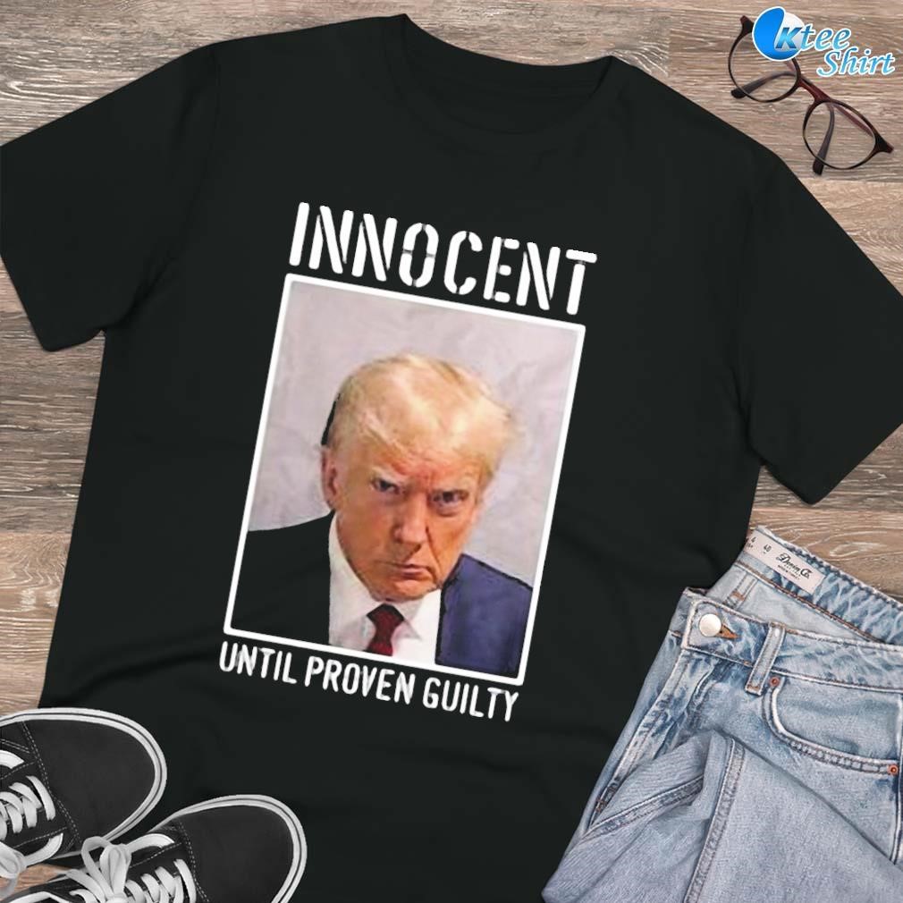Premium Donald Trump jr Trump innocent until proven guilty photo design T-shirt
